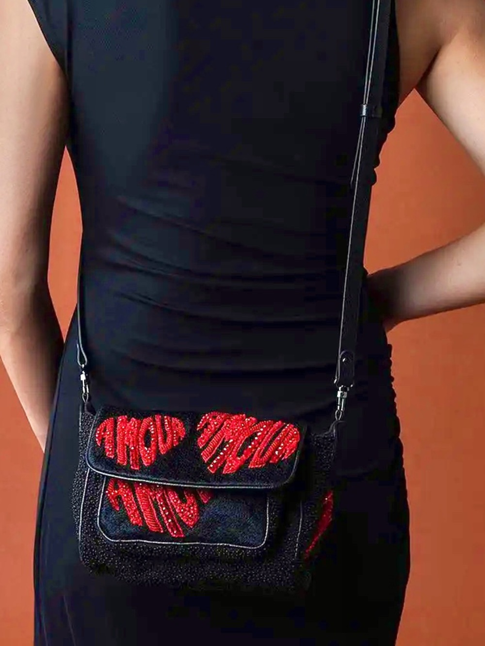 LIKE NEW Jamin Puech Amour Sequins Crossbody Bag
